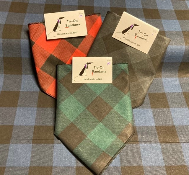 Retail-Ready Buffalo Plaid Bandanas - Wholesale