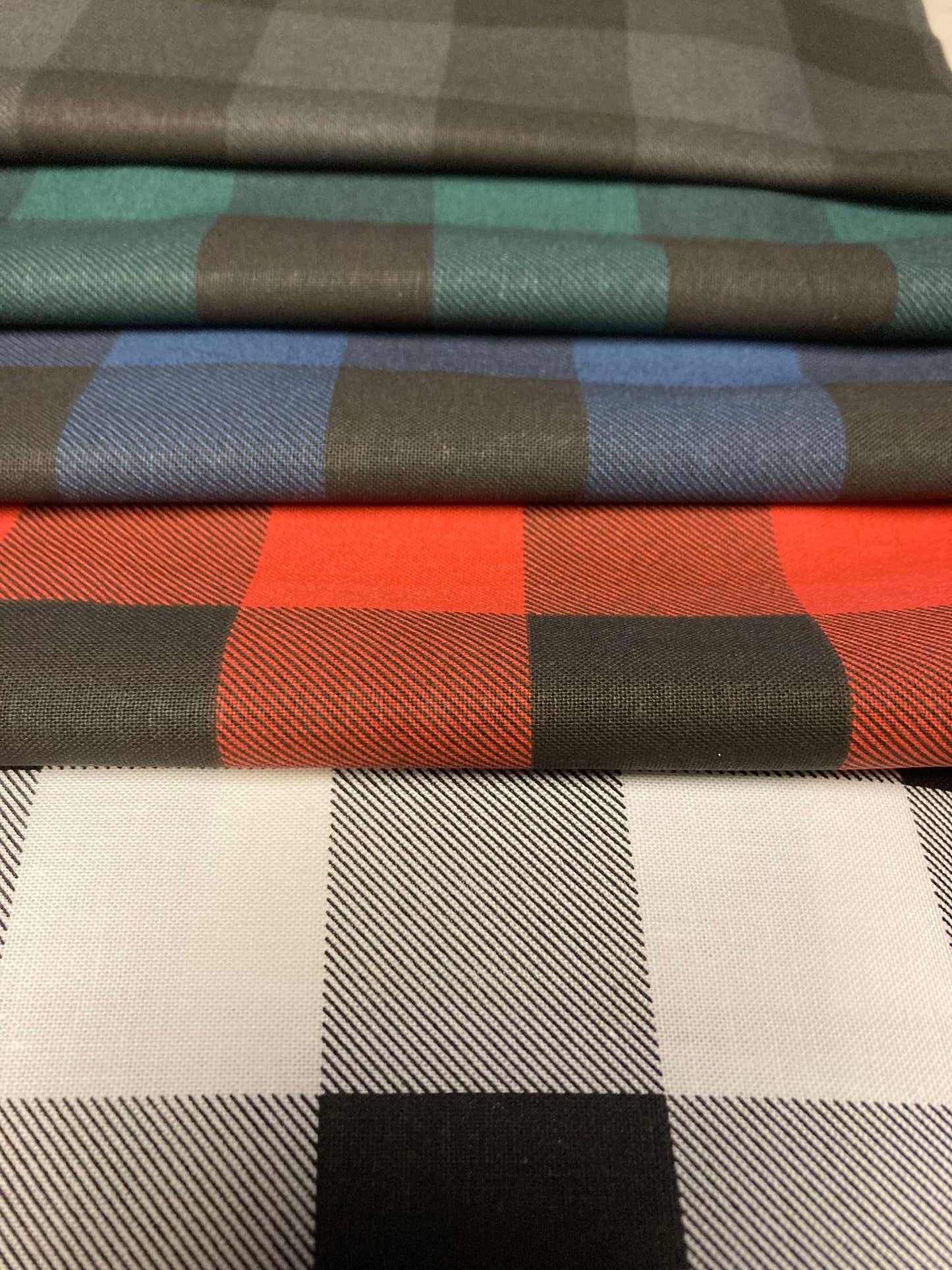 Retail-Ready Buffalo Plaid Bandanas - Wholesale