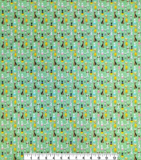 Retail-Ready Easter Print Bandanas - Wholesale 4 Per Pack