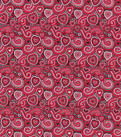 Retail-Ready Valentine Print Bandanas - Wholesale 4 Pack